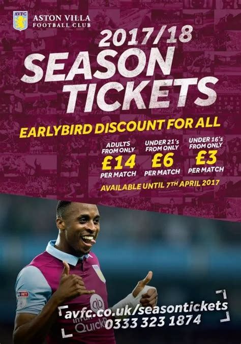 aston villa game tickets