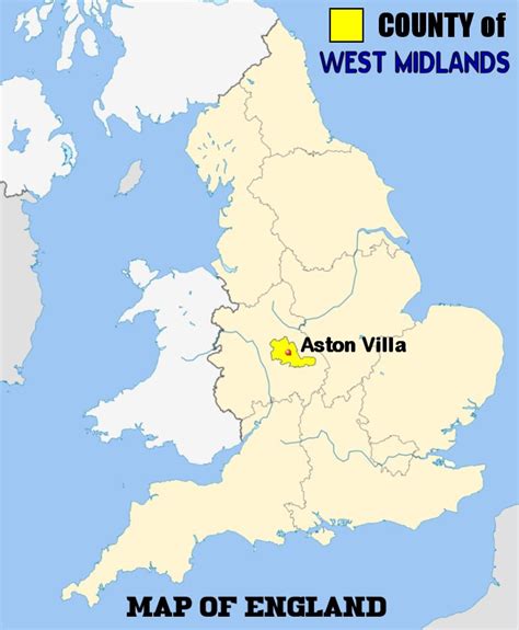 aston villa map location england