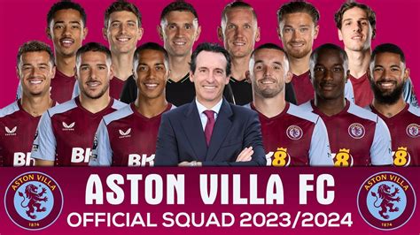 aston villa squad numbers