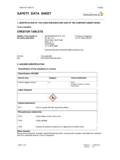 astrazeneca safety data sheet