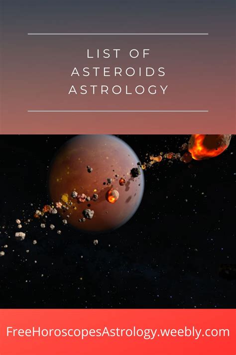 astrology list of asteroids