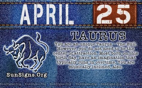 astrology sign for april 25