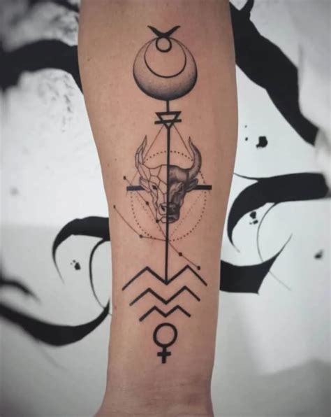 astrology tattoos taurus