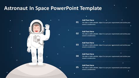astronaut in presentation