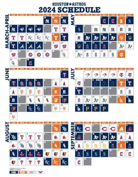 astros 2018 baseball schedule