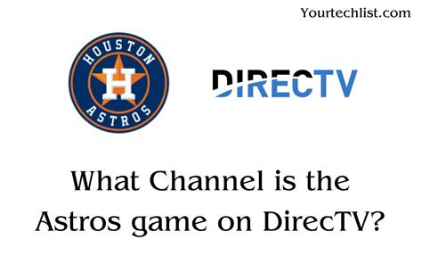 astros game directv channel