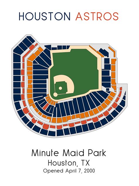 astros game minute maid park map