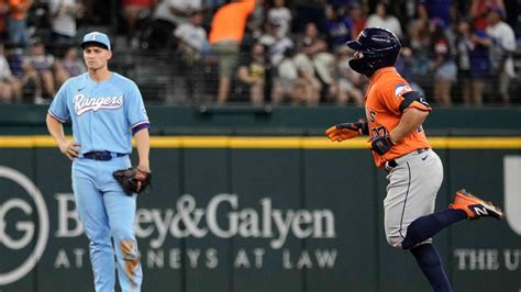 astros vs rangers score today