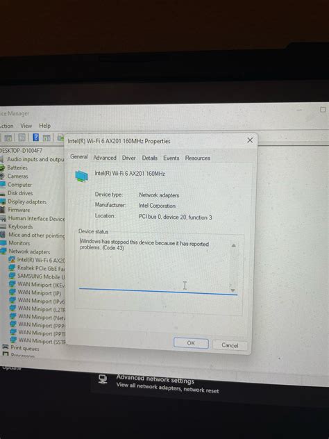 Asus Network Adapter Stopped Working
