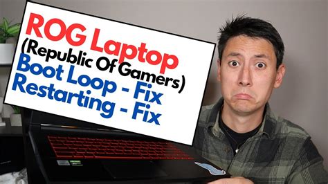 asus rog 6 stuck in boot loop