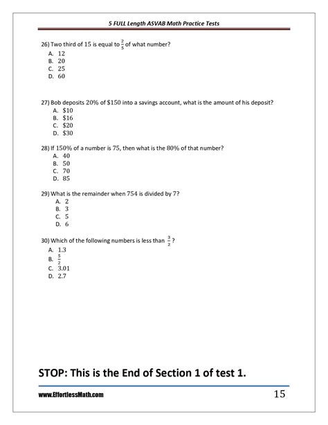 asvab math practice test tips