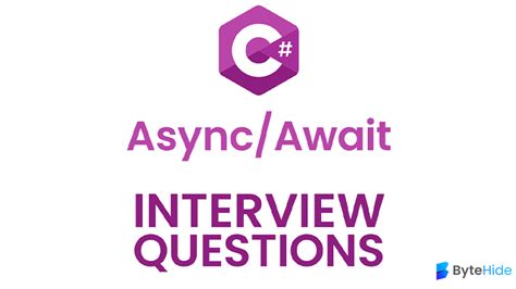 async await c# interview questions