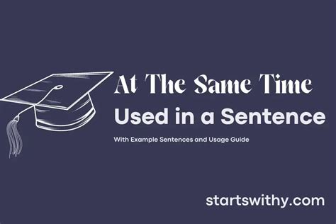 at the same time use in sentence
