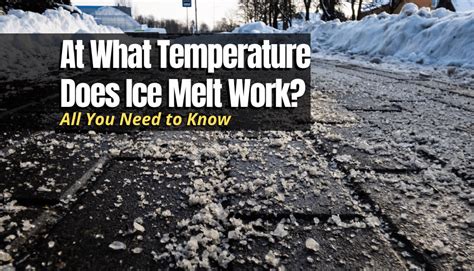 at what temperature does ice melt work