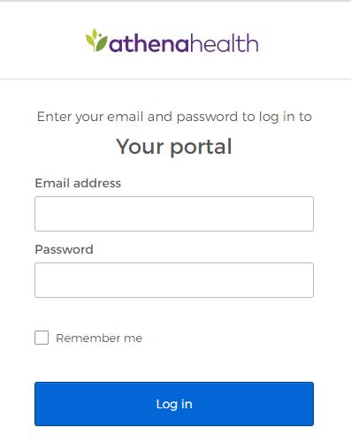 athenahealth patient portal login page