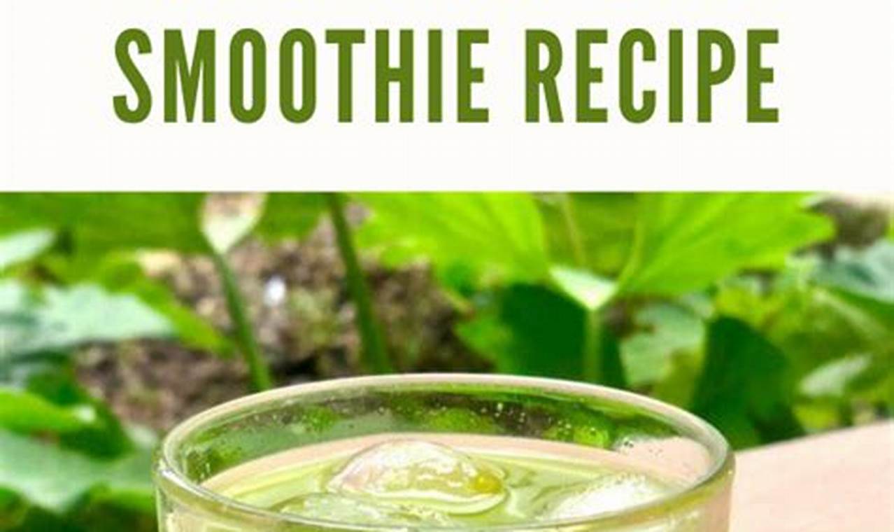athletic green smoothie recipe