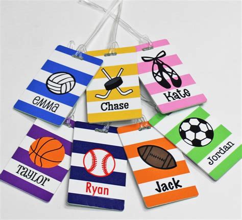 Athletic Bag Tags