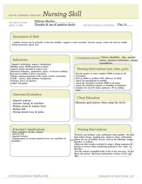 Peds assessment ati templates for online coursework ACTIVE LEARNING