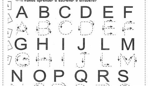 Atividades com alfabeto - A Arte de Ensinar e Aprender