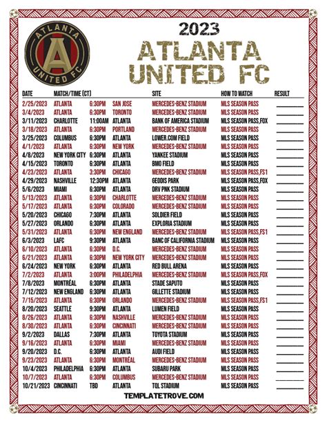 atl united schedule 2023