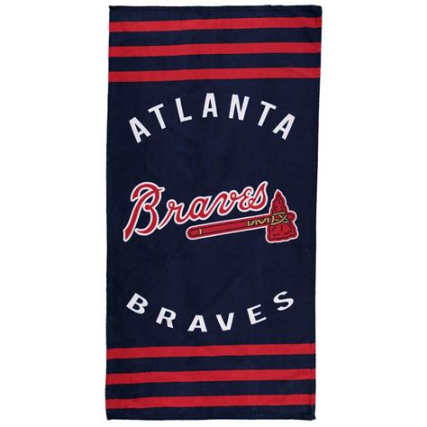 atlanta braves beach towel