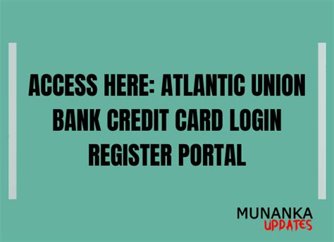 atlantic union bank login portal