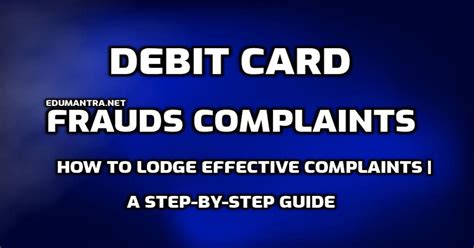 atm card frauds complaint