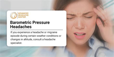 atmospheric pressure cause headaches