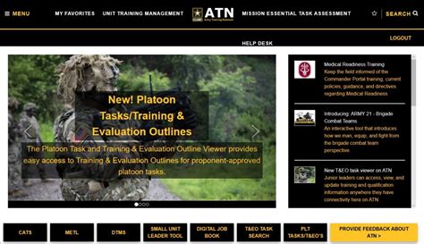 atn army training network homepage