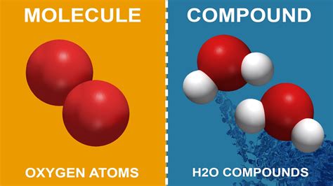 atom vs molecule vs compound