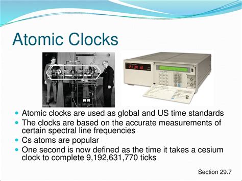 Atomic Clock Is Used For