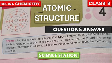 atomic structure class 8 icse mcq with answers pdf