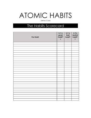 Atomic Habits Printables