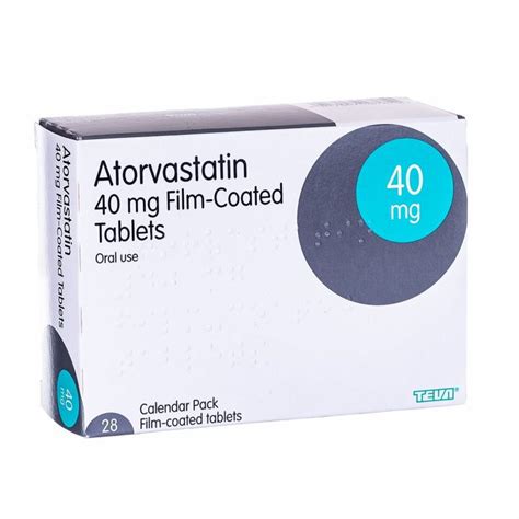 atorvastatin 40 mg tablets when to take
