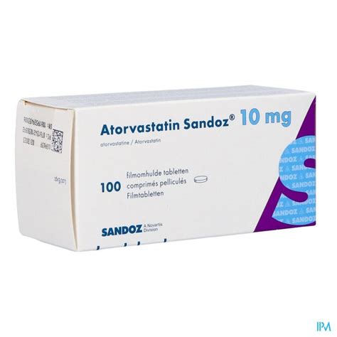 atorvastatine sandoz 10 mg