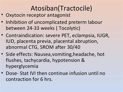 atosiban side effects