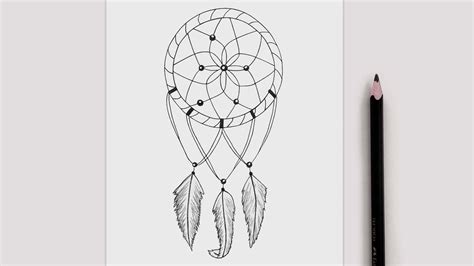 Pin by Pedro Medal on Diseños y Bocetos Dreamcatcher drawing, Dream