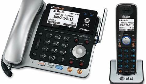 AT&T Connect to Cell TL86103 DECT 6.0 Cordless Phone, Silver Black