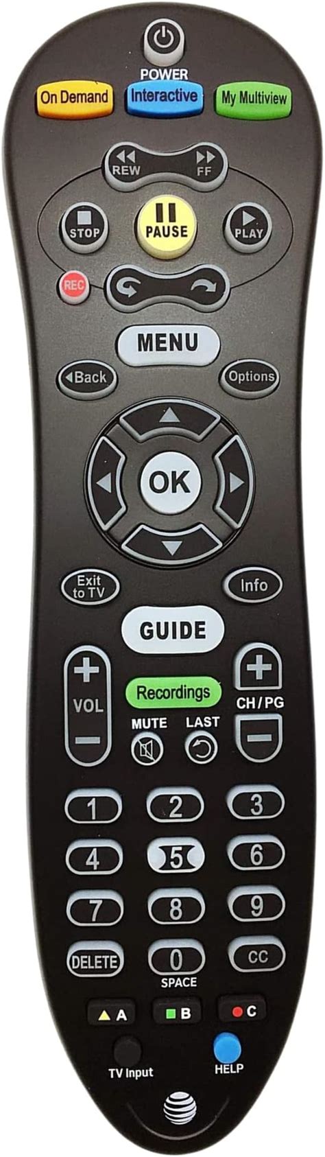 att uverse remote control replacement