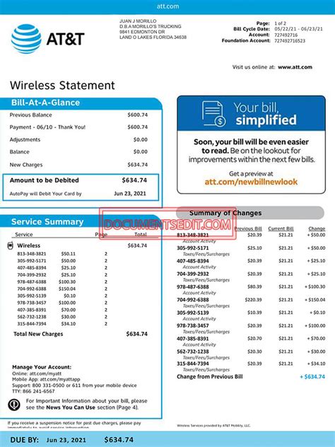 att wireless login+view bill