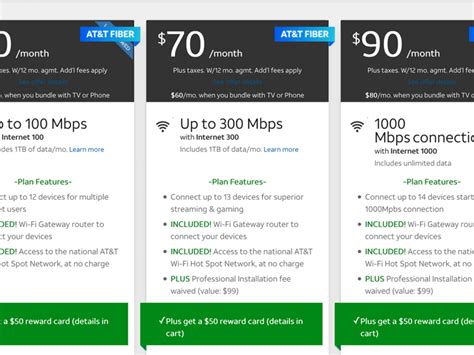 att.com internet price change