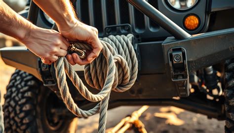 Attach Winch Rope To Drum