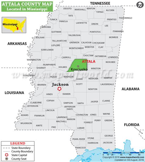 attala county ms tax map