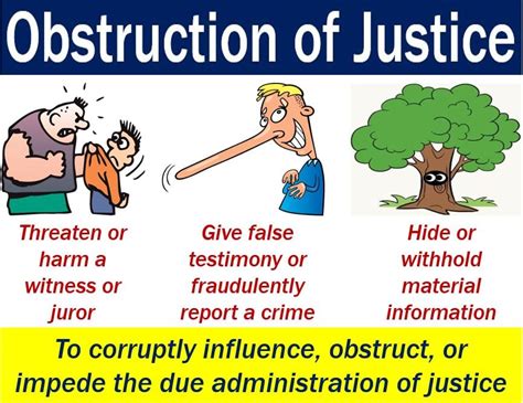 attempted obstruction of justice meaning