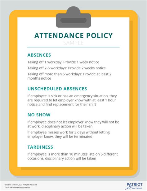 attendance policy