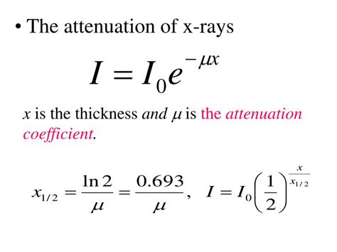 Attenuation Equation