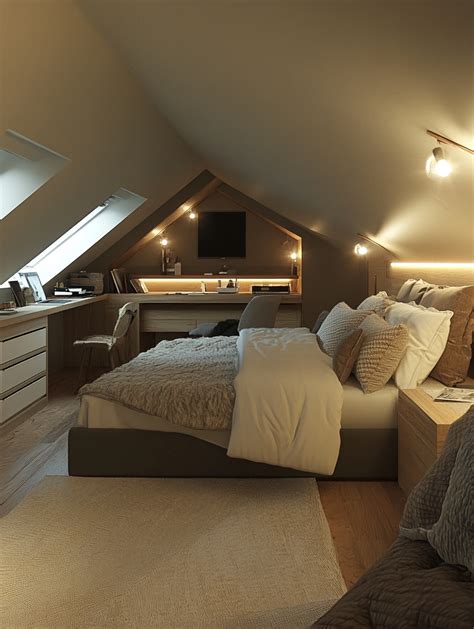 40 Beautiful Attic Bedroom Design and Decorating Ideas Attic bedroom