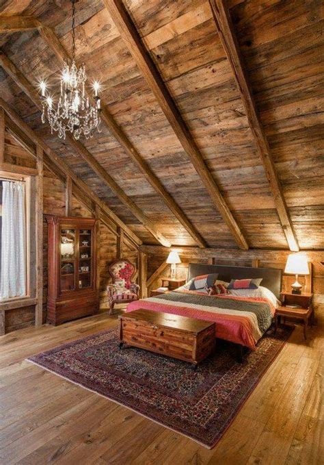 Attic bedroom with luxury touches