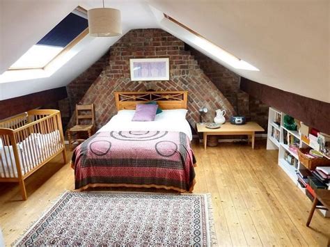 Attic conversion bedroom with loft bed