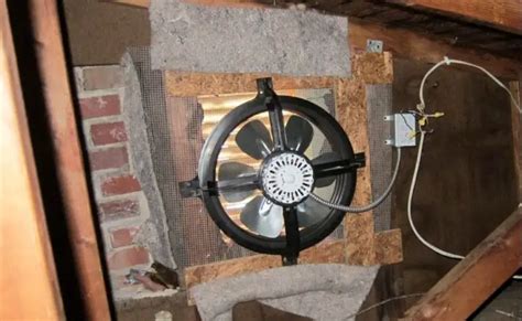 attic fan loud noise